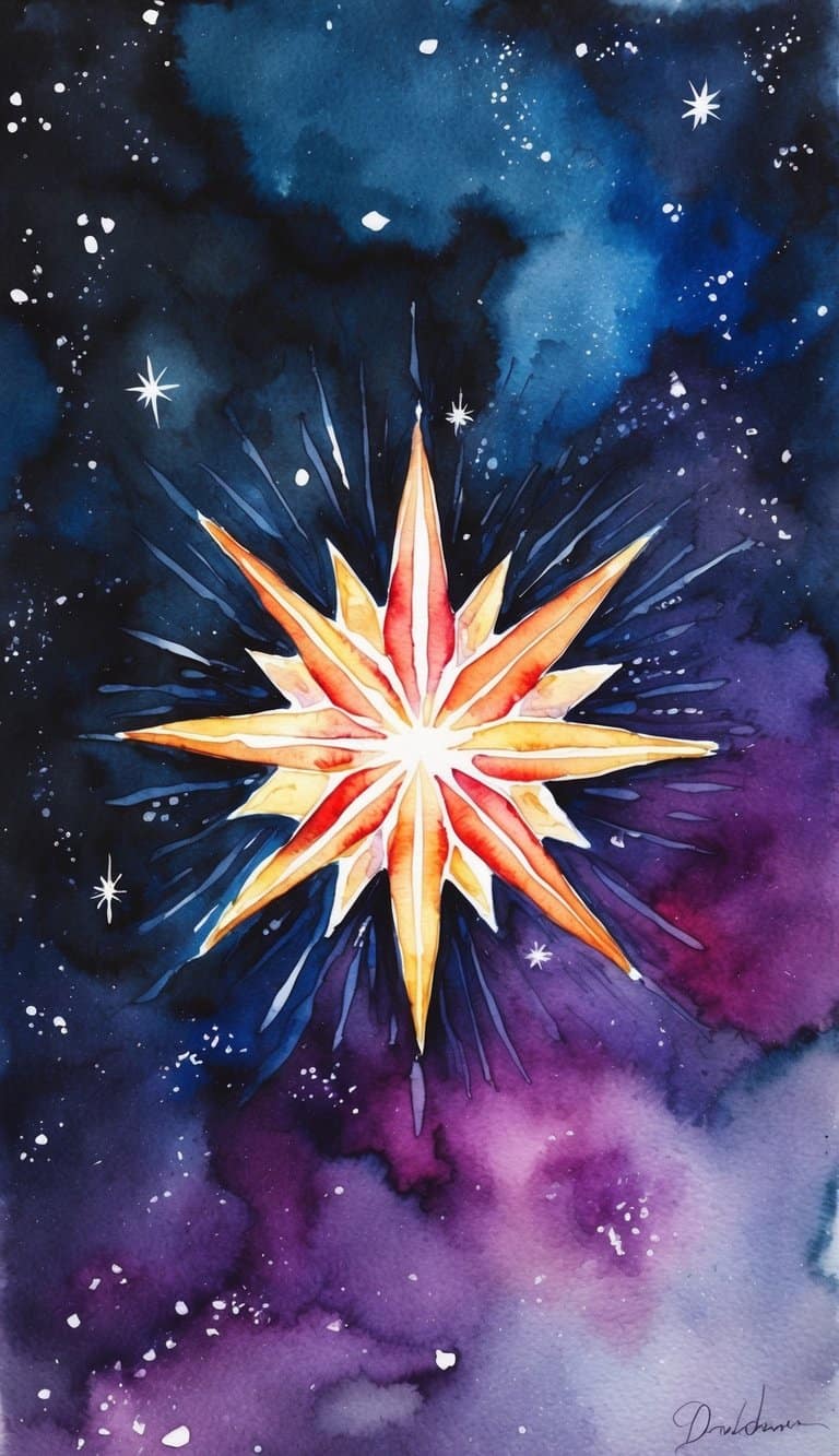 A vibrant star cluster against a dark cosmic backdrop