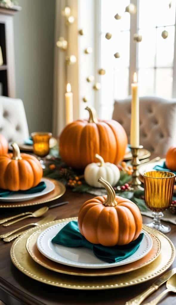25 Pumpkin-Themed Thanksgiving Tablescape Ideas to Cozy Up Your Holiday ...