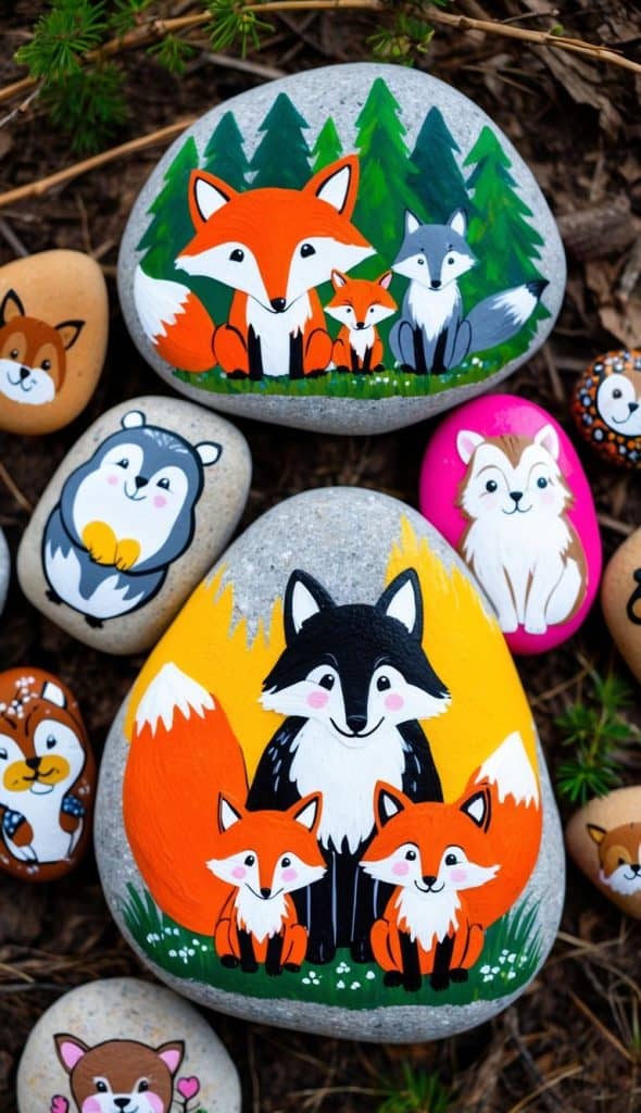 51 Animal Painted Rock Ideas for Beginner-Friendly Crafts: Adorable ...