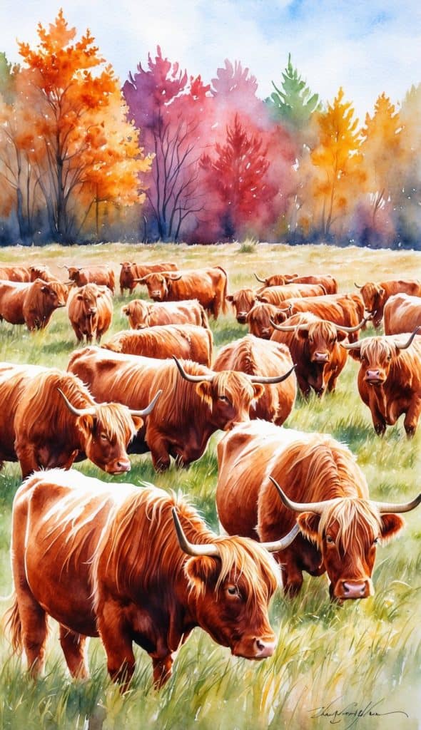 Rustic Fall Background Cow 38 Highland Cow iPhone Wallpapers: Adorable Fuzzy Friends for Your Screen!
