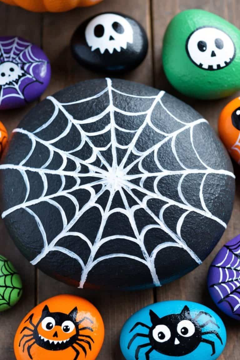 45 Spooky Halloween Painted Rock Ideas for Festive Fall Crafts: Bring ...