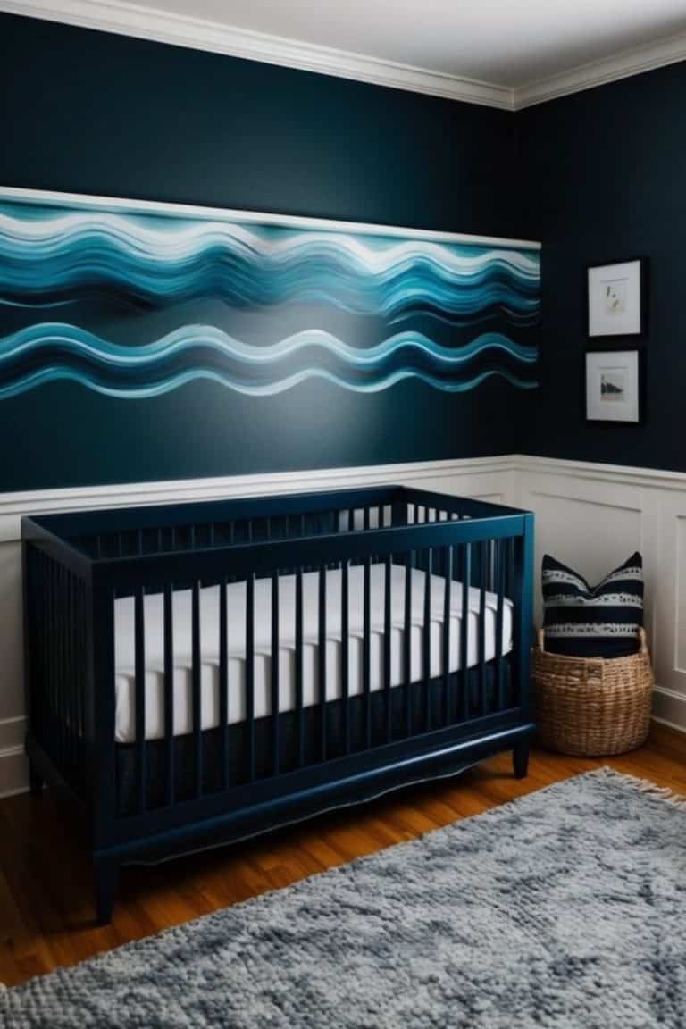 Nursery Blanket - Navy Lab