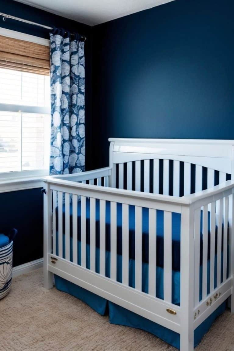 Navy Lab Nursery Blanket main image 0