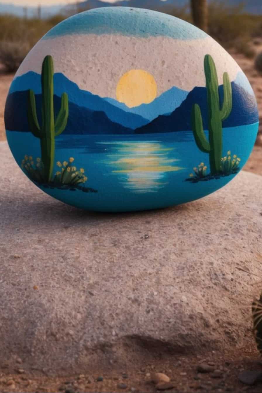 45 Charming Cactus Painted Rock Ideas for Desert-Inspired Decor: Create ...