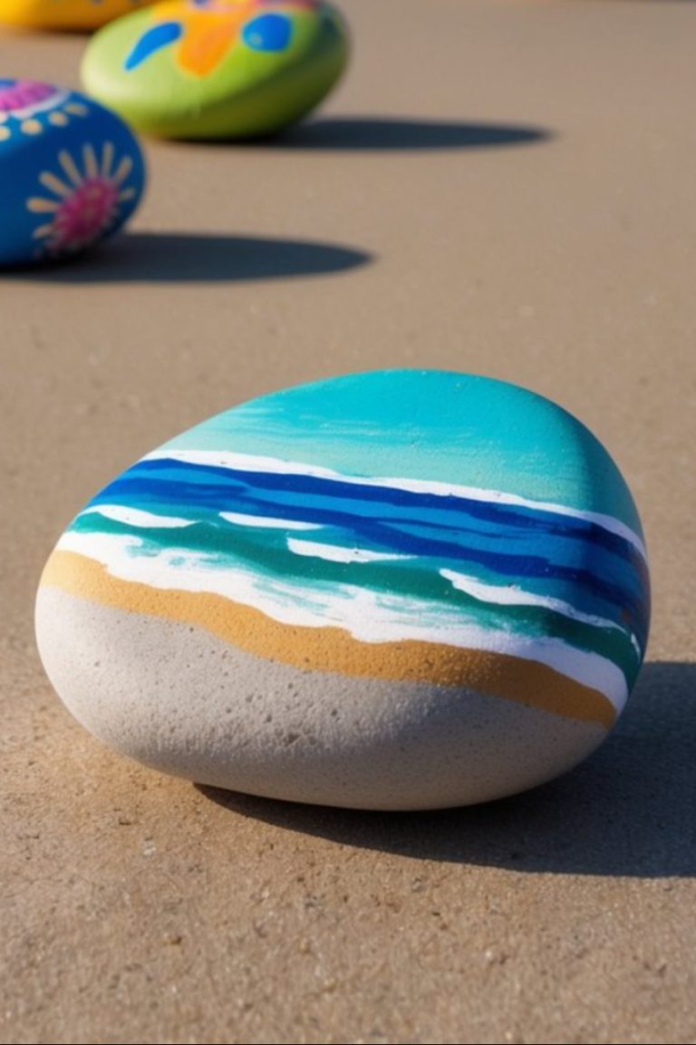 21 Ocean Painted Rock Ideas: Splash Into Nautical Creativity for Beach ...