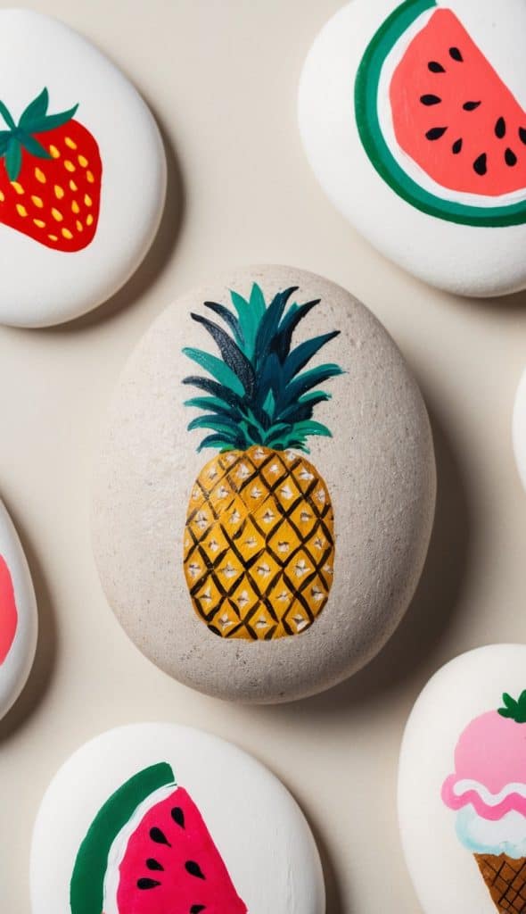 Eatable Rocks Pretty 21 Food Painted Rock Ideas: Delicious Designs to Brighten Your Collection