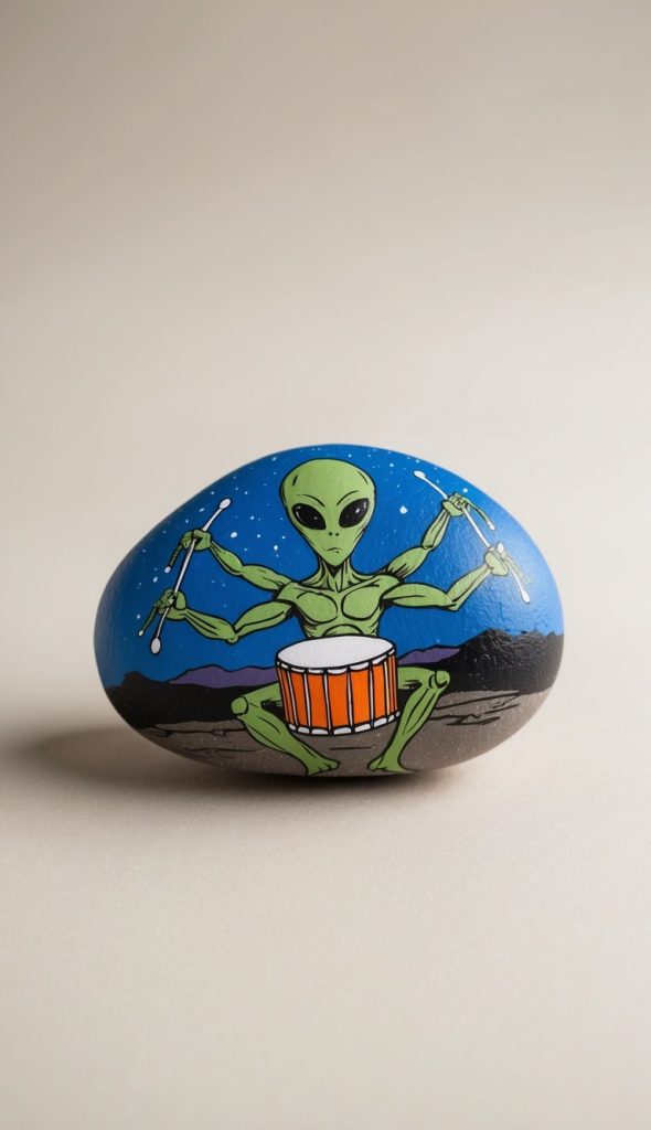 19 Alien Painted Rock Ideas: Cosmic Creations for Sci-Fi Enthusiasts