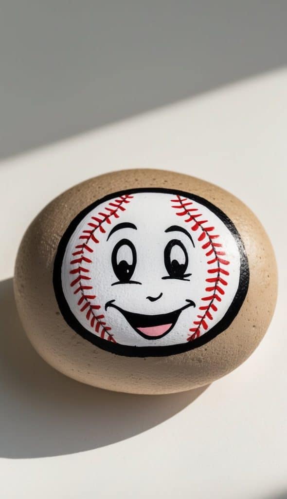 16 Baseball Painted Rock Ideas: Creative Designs for Sports Fans to ...
