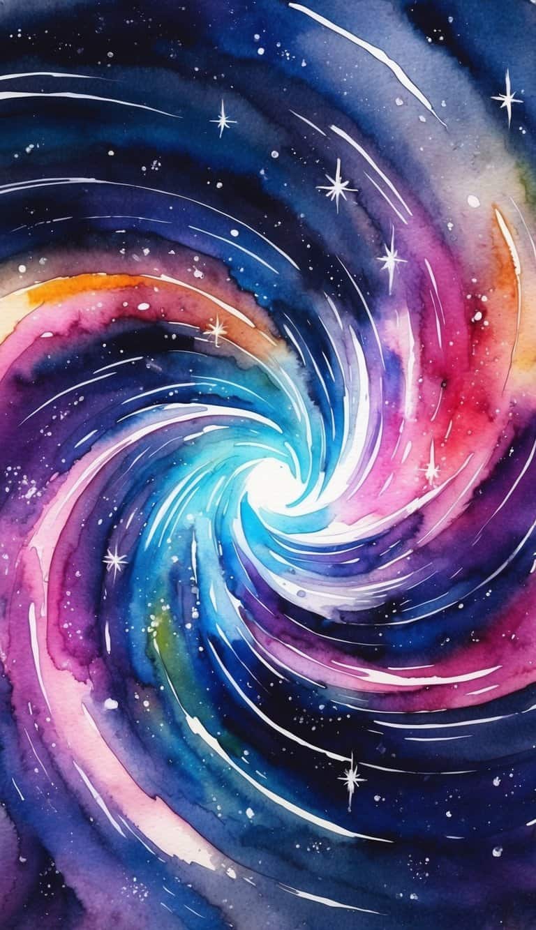 A mesmerizing star cluster with swirling galaxies, perfect for iPhone wallpapers