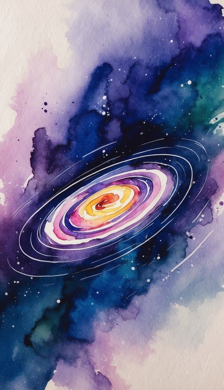 A spiral galaxy spins amidst 50 galaxy iPhone wallpapers