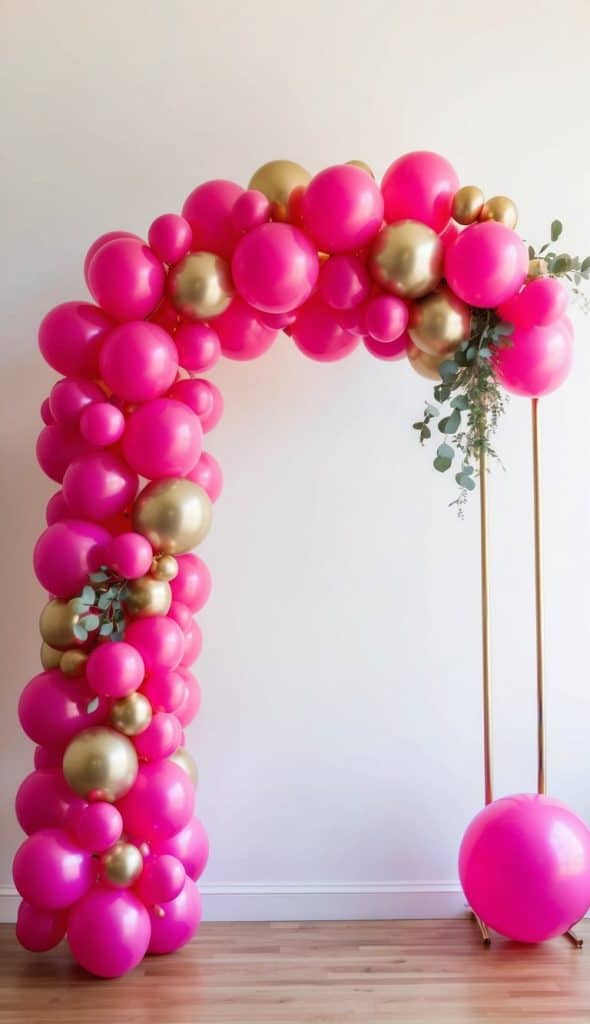 37 Gorgeous Pink Balloon Arch Ideas for Dreamy Celebrations
