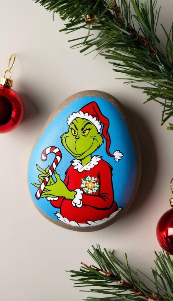 22 Grinch Painted Rock Ideas to Inspire Creative Holiday Painting