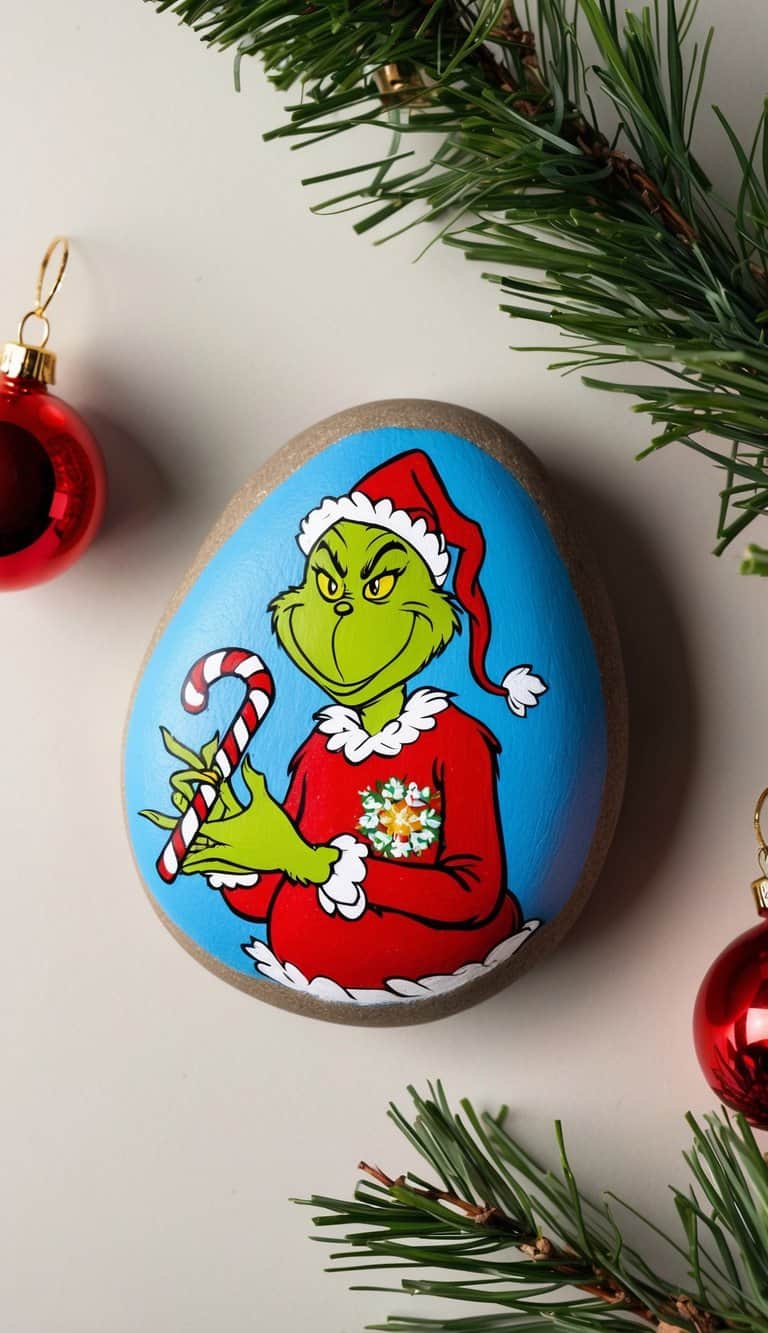 22 Grinch Painted Rock Ideas to Inspire Creative Holiday Painting