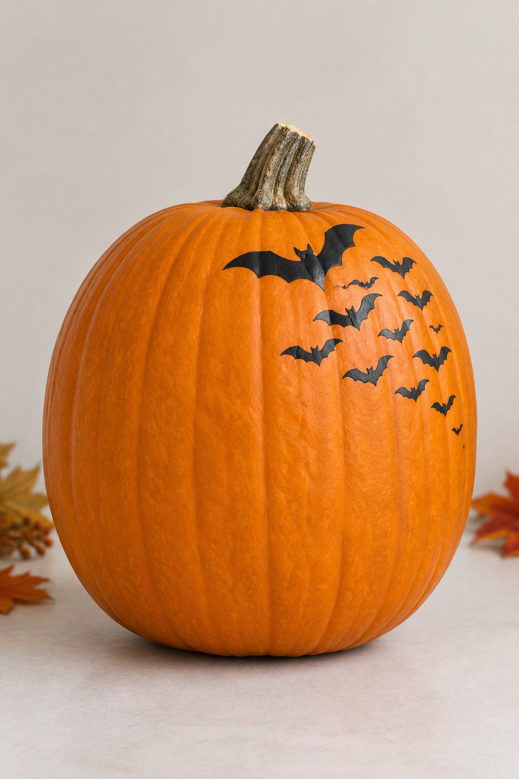 Corner Bat Cluster - bat painted pumpkin