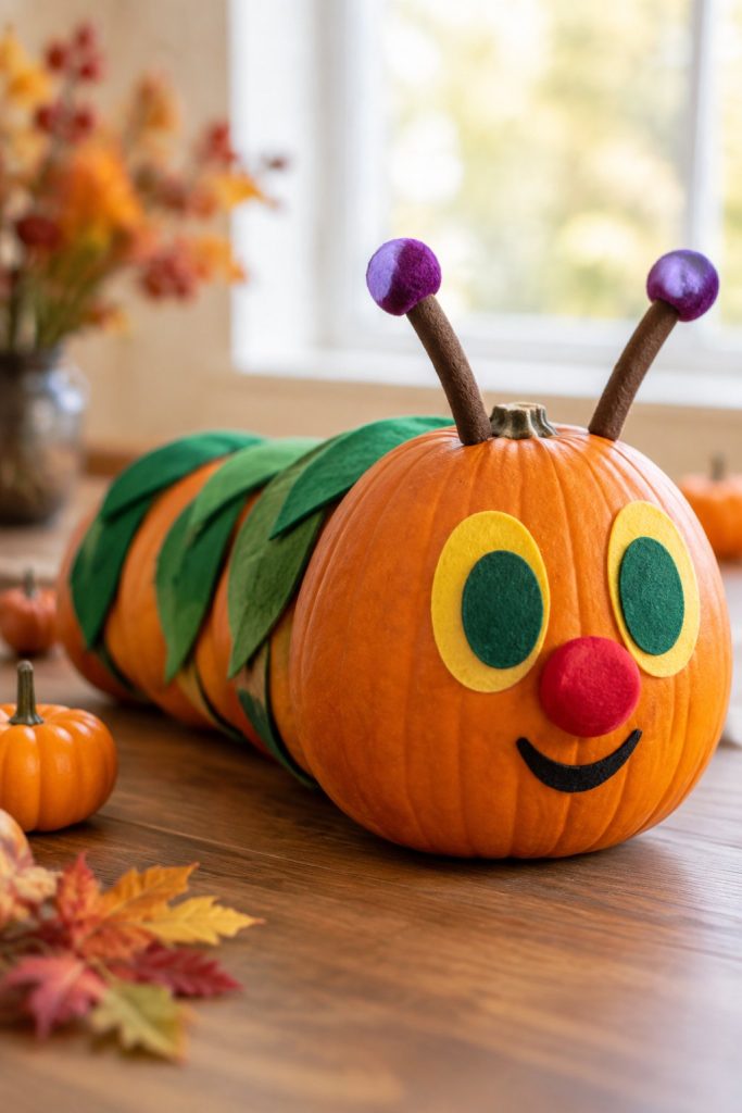 Very Hungry Caterpillar Pumpkin - book character pumpkins