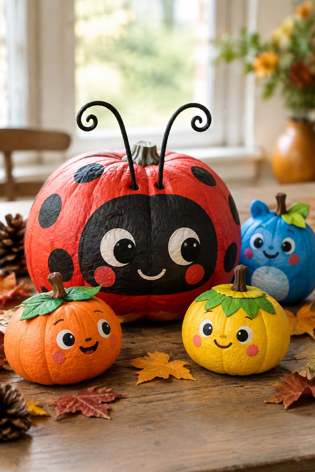 Eric Carle Ladybug Design - book character pumpkins