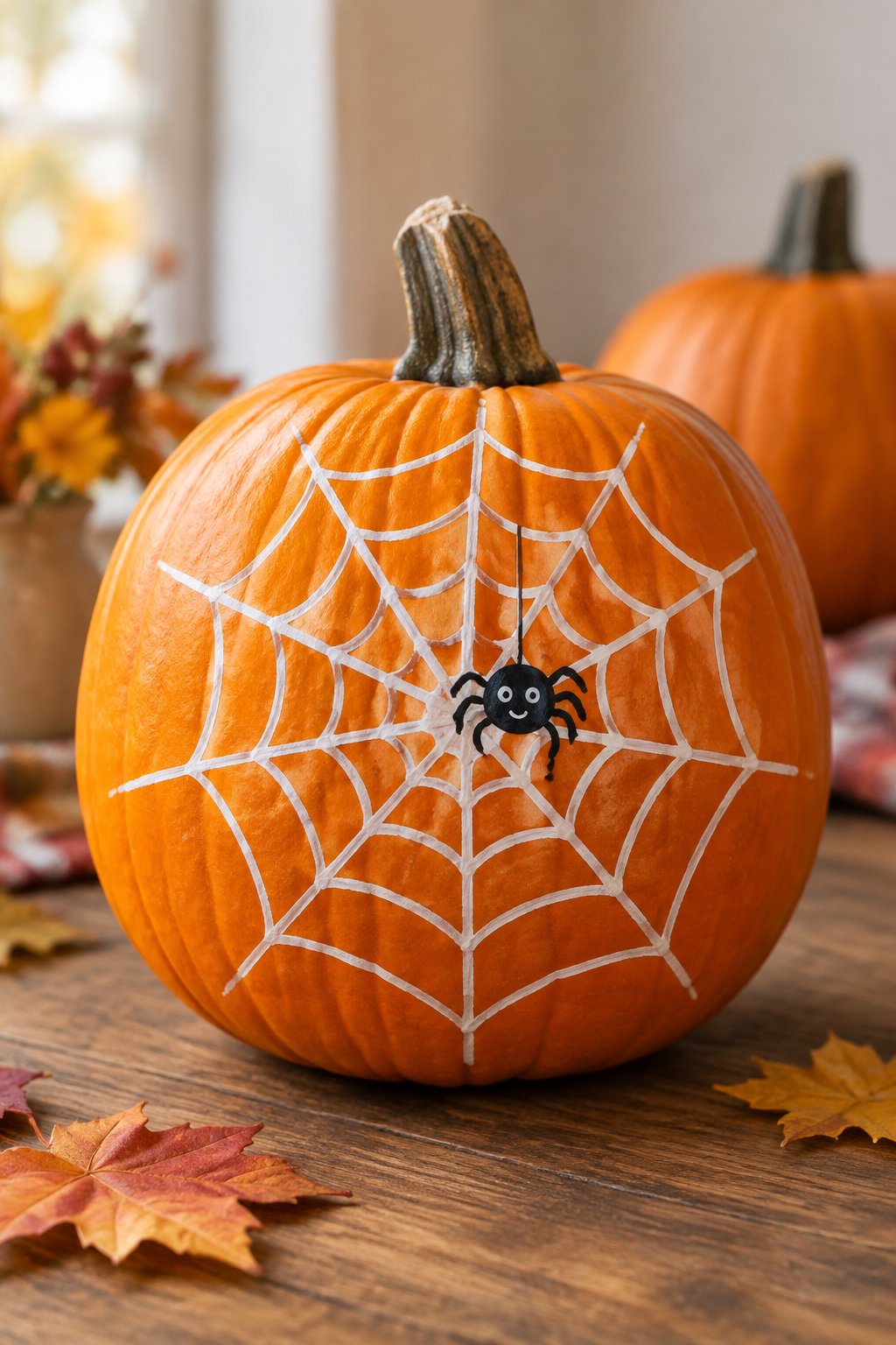 Spider's First Web Pumpkin - book character pumpkins
