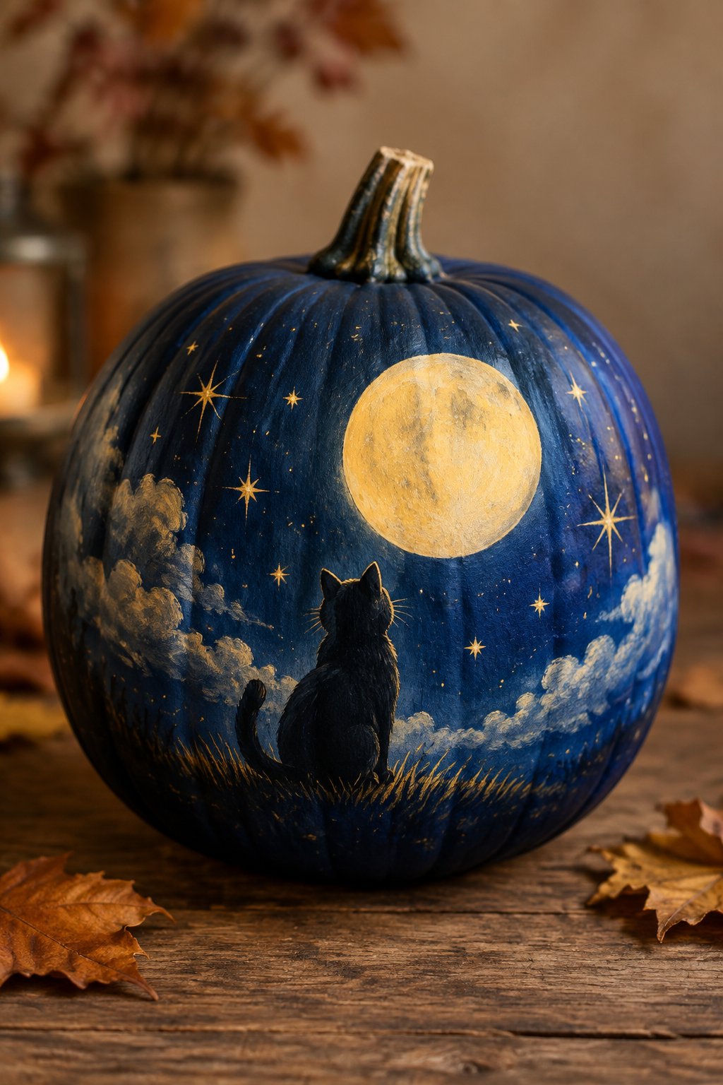 Kitten's First Full Moon Pumpkin - book character pumpkins