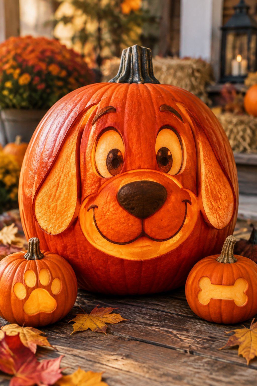 Clifford the Big Red Dog - book character pumpkins