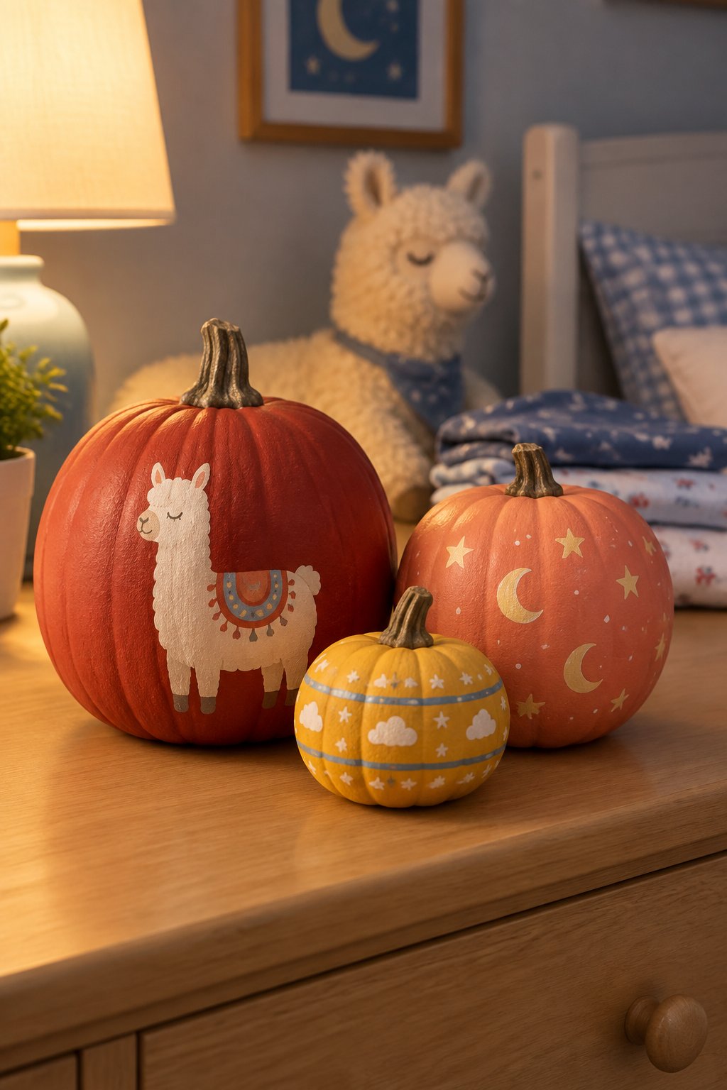 Llama Llama Red Pajama - book character pumpkins