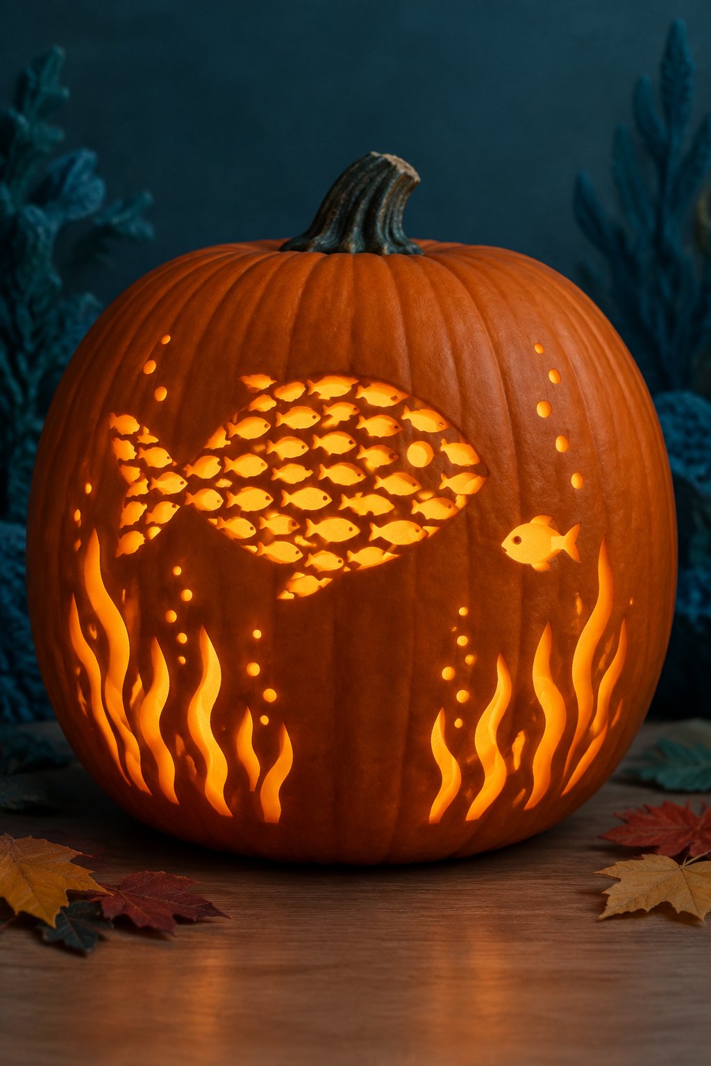 Swimmy the Little Fish Pumpkin - book character pumpkins