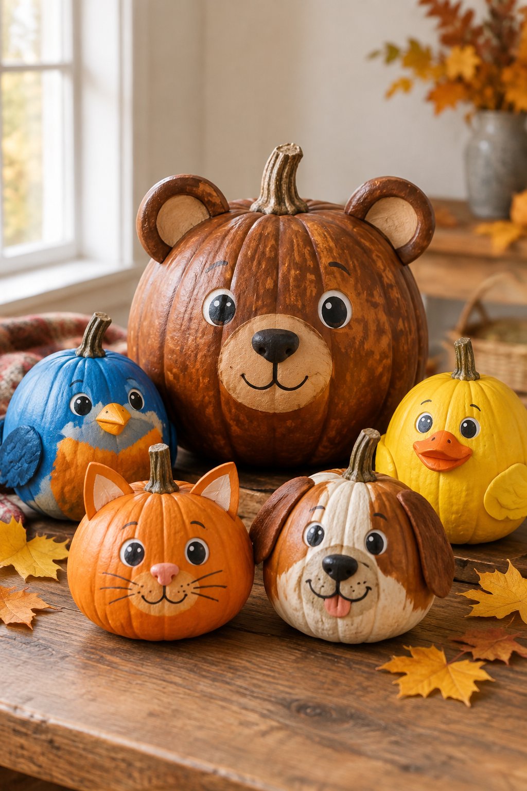 Brown Bear What Do You See - book character pumpkins