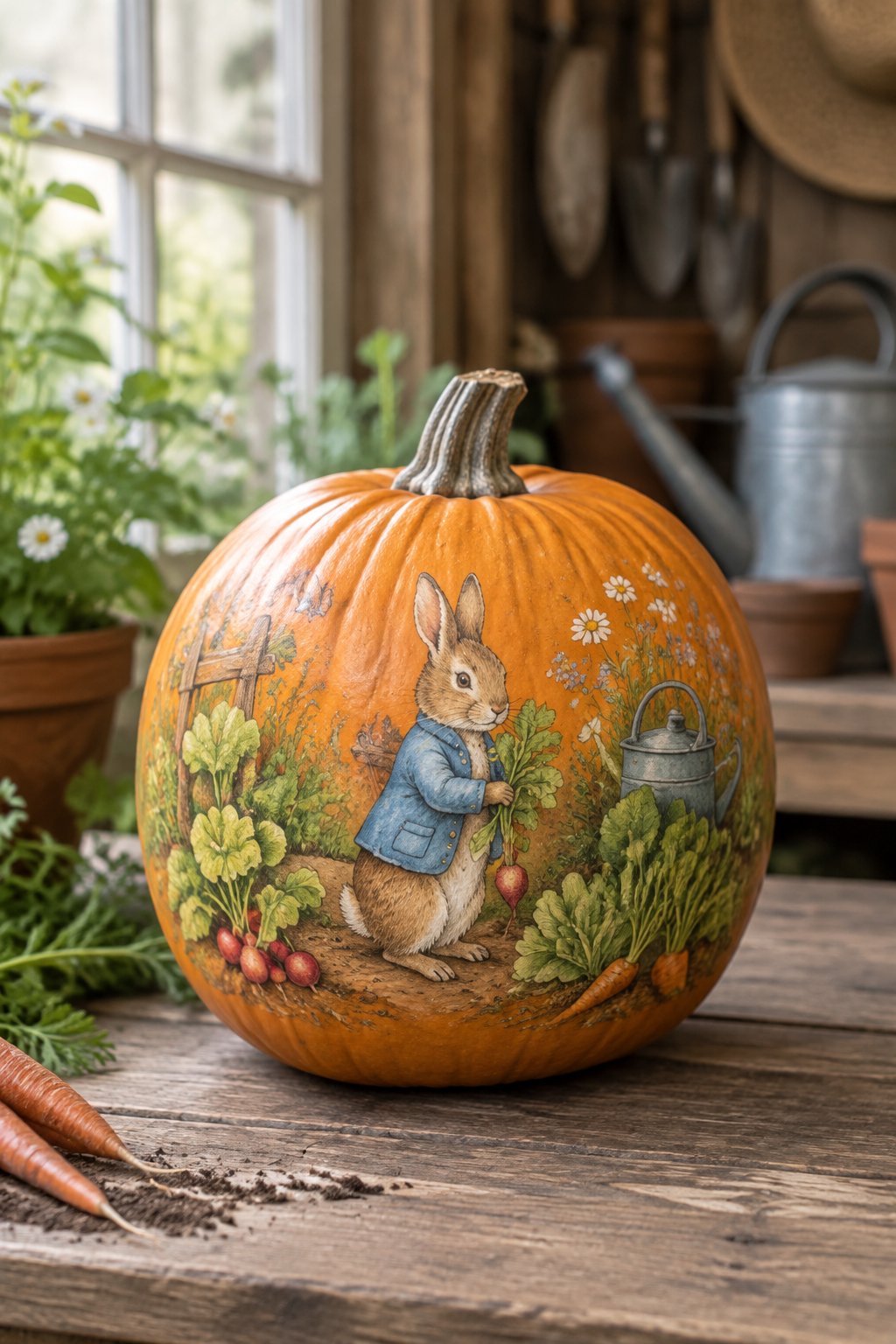 Peter Rabbit Storybook Pumpkin - book character pumpkins