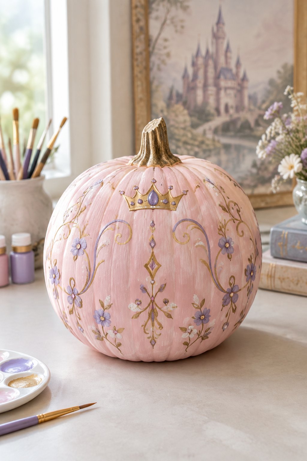 Fancy Nancy Storybook Pumpkin - book character pumpkins