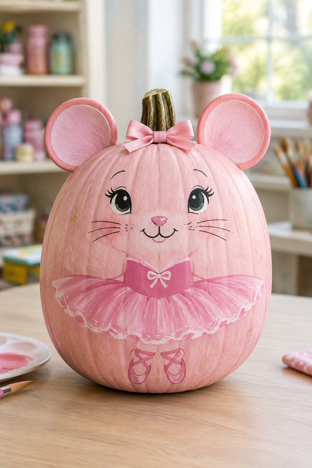 Angelina Ballerina Pumpkin - book character pumpkins