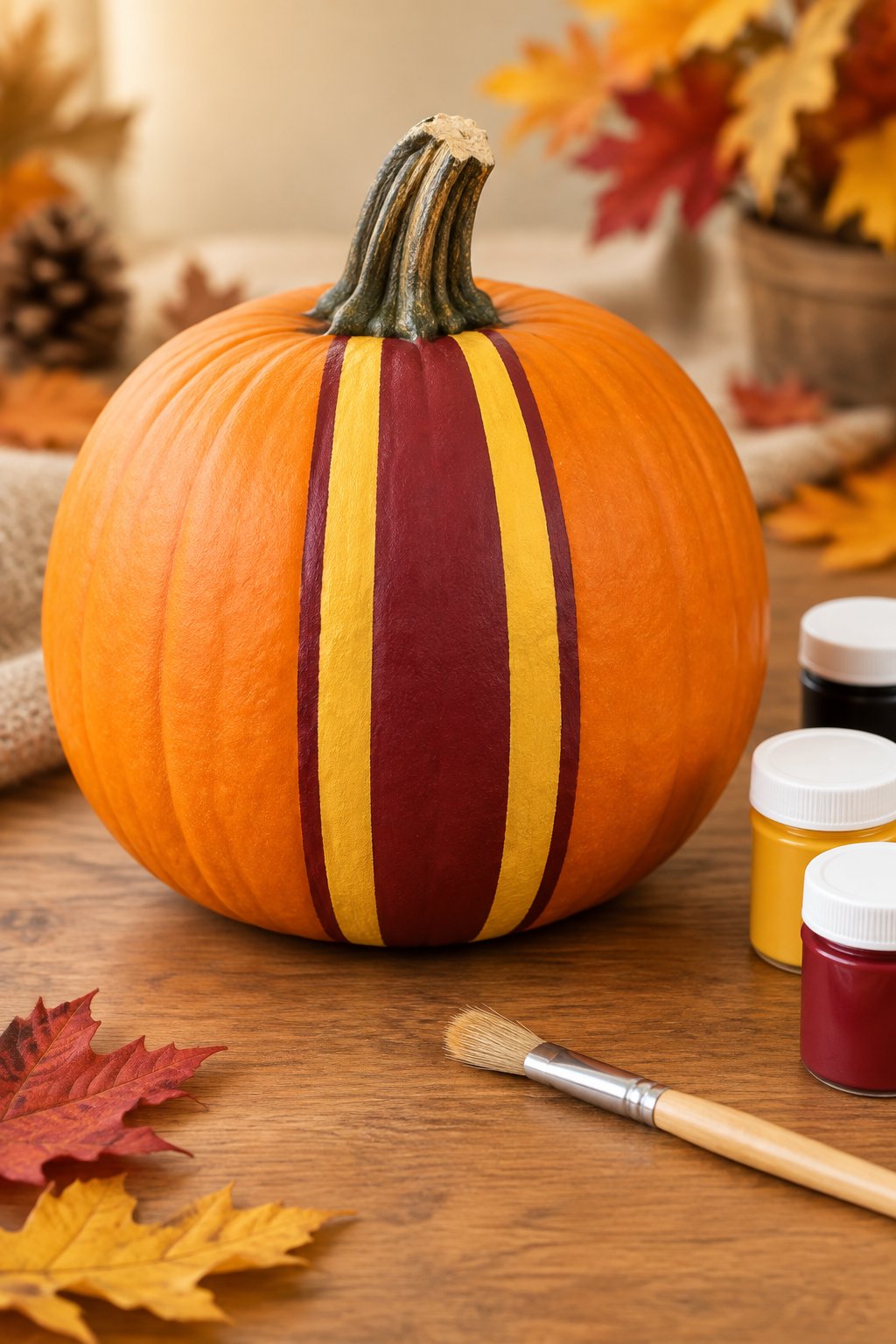 Quidditch Broom Stripe - harry potter pumpkin painting