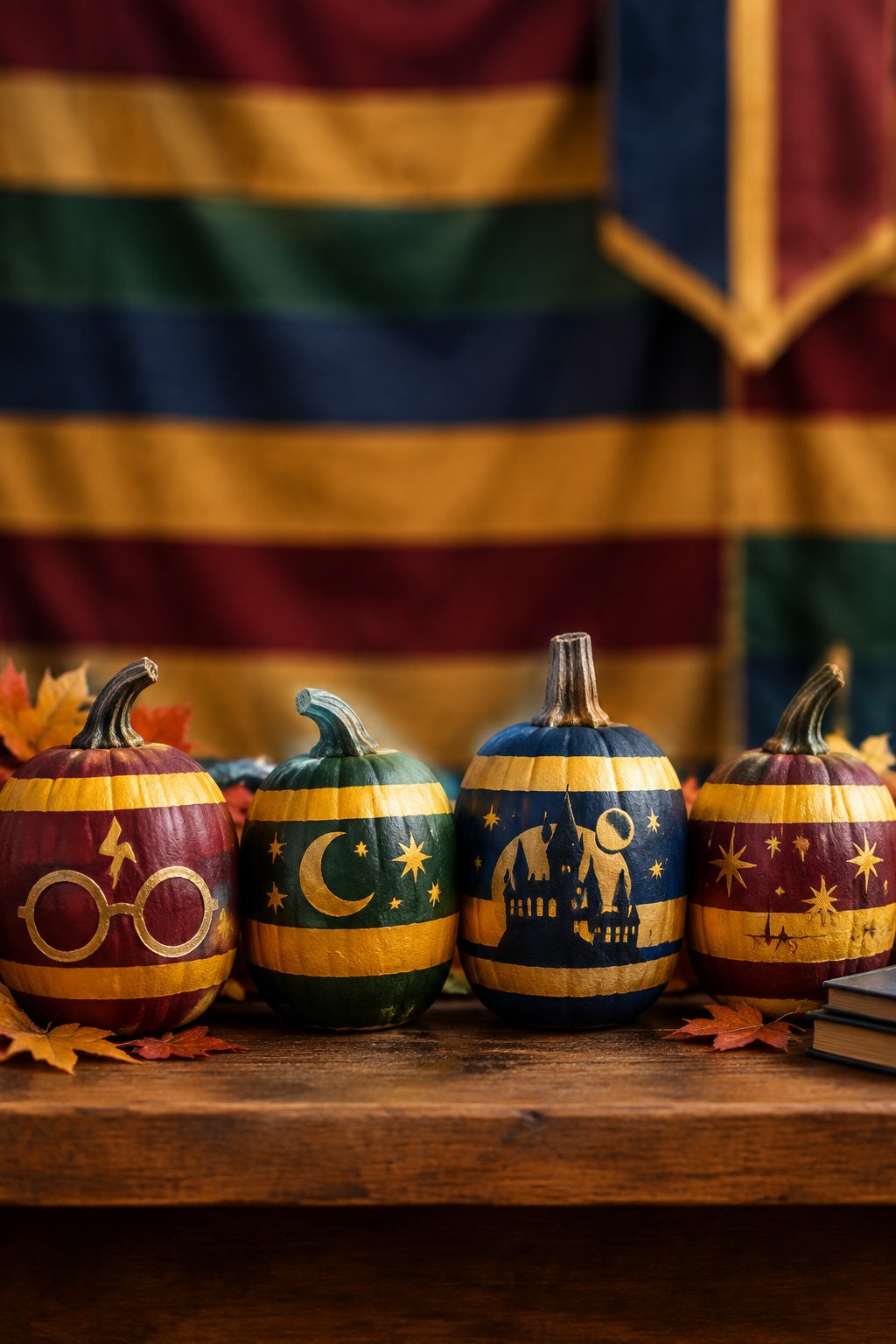 Stadium Banner Stripes - harry potter pumpkin painting