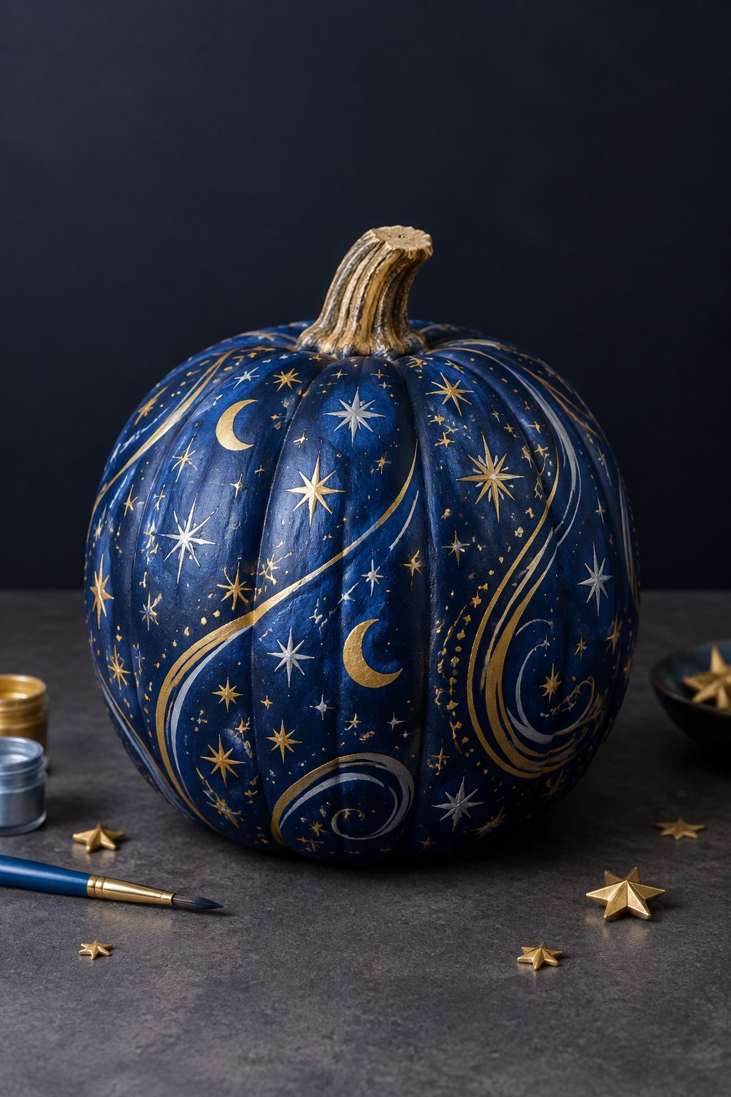 Starry Wizard Robe - harry potter pumpkin painting