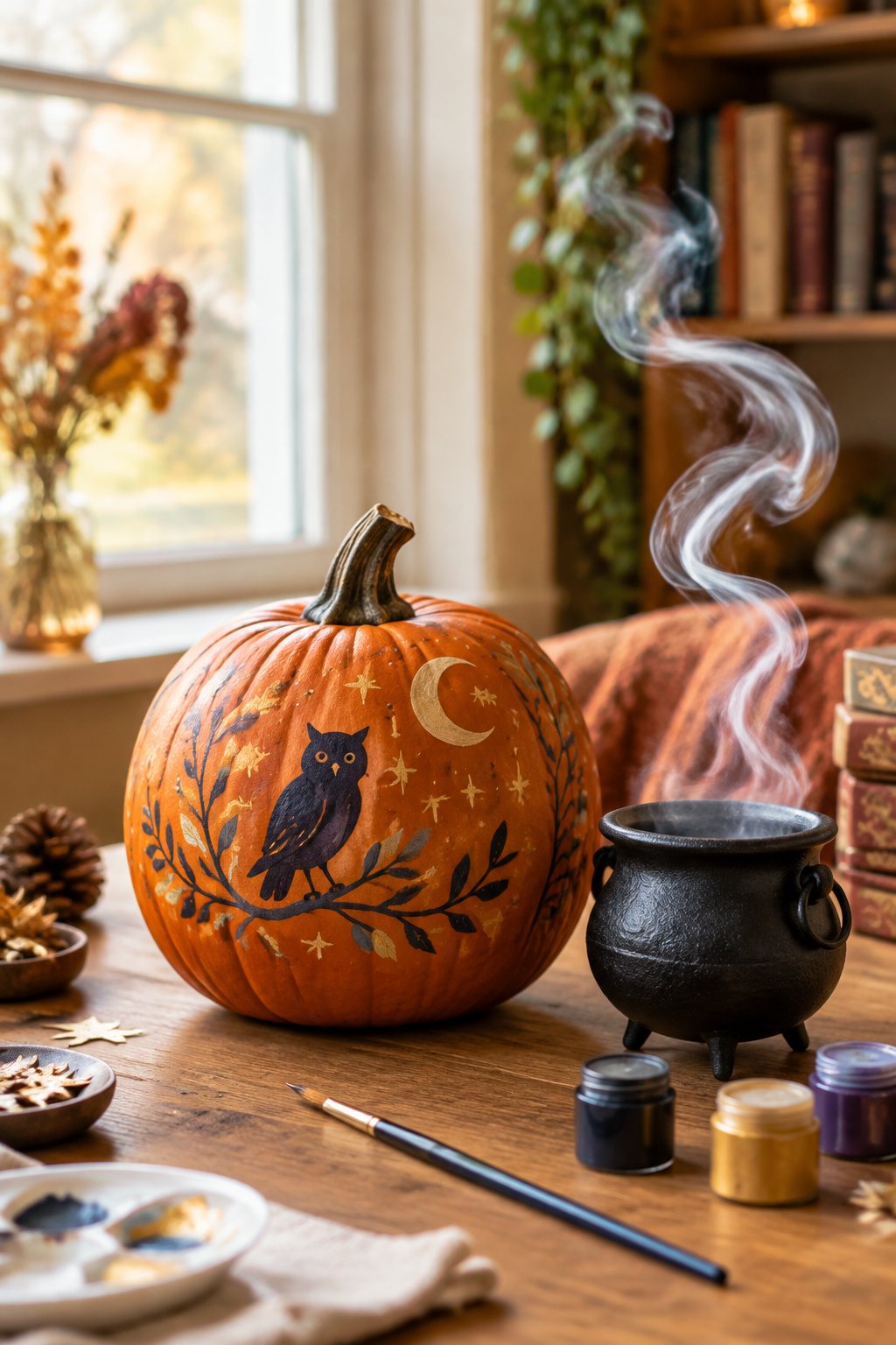 Steam Puff Trail - harry potter pumpkin painting