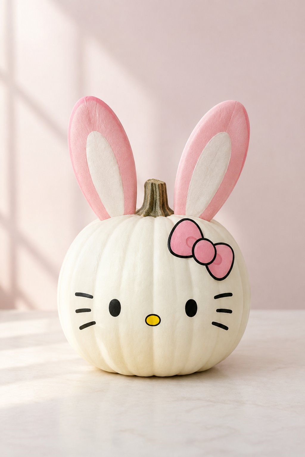 Hello Kitty Bunny Ears - hello kitty pumpkin painting