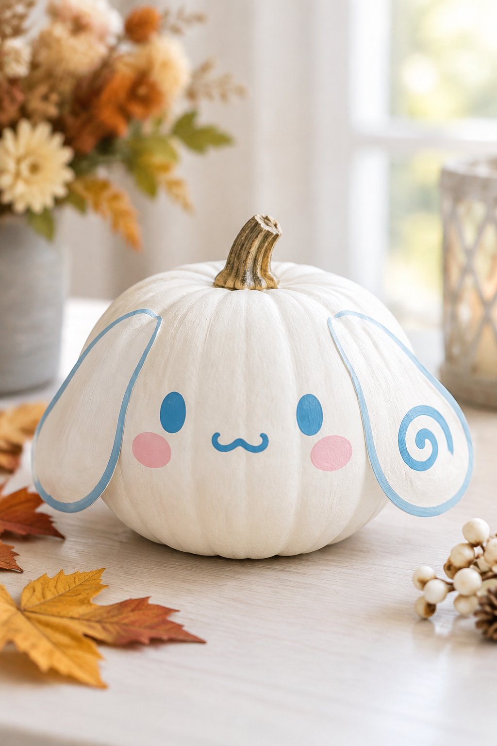 Cinnamoroll Blue Ear Swirl - hello kitty pumpkin painting