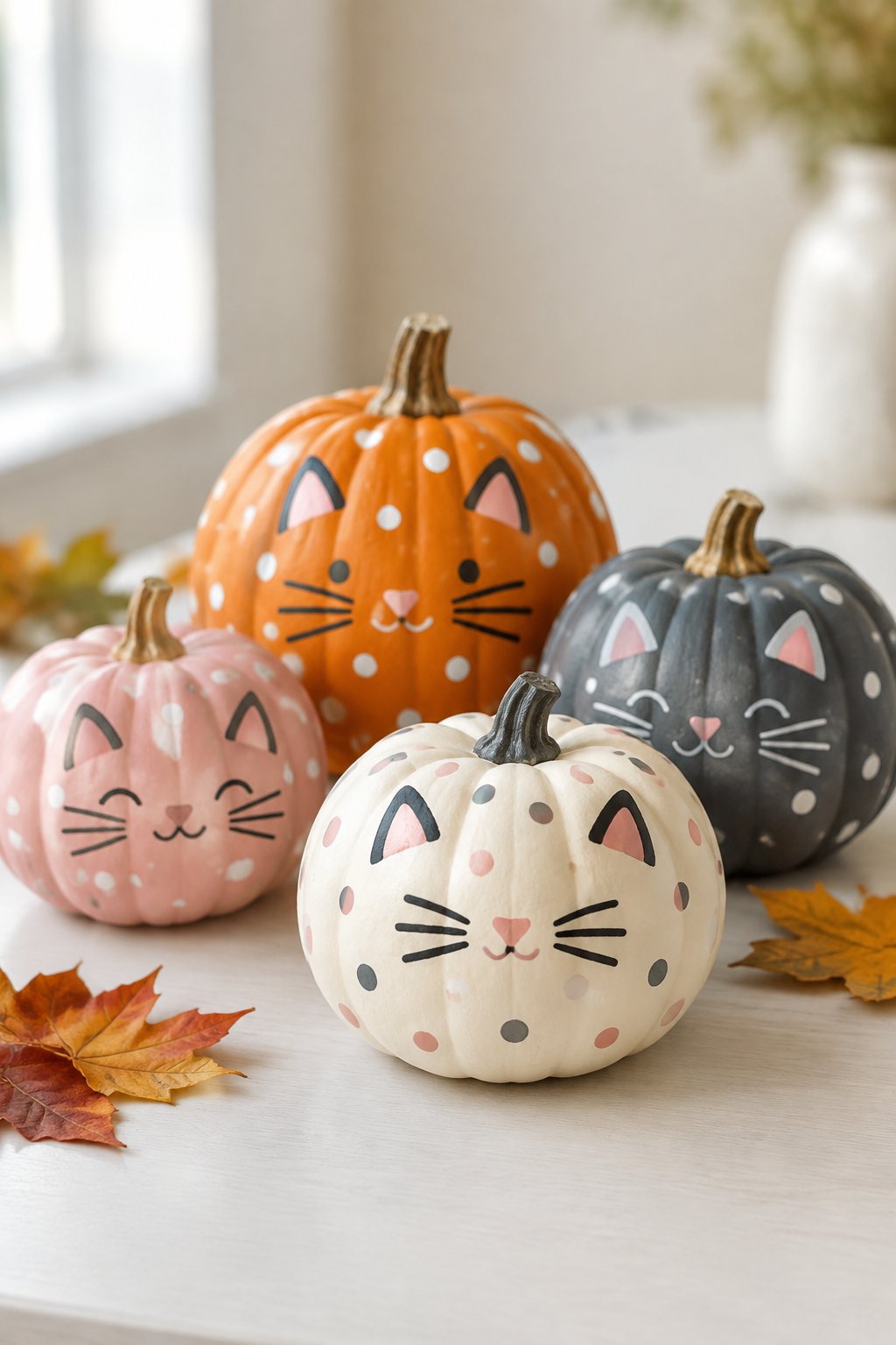 Mini Kitty Polka Dot Set - hello kitty pumpkin painting