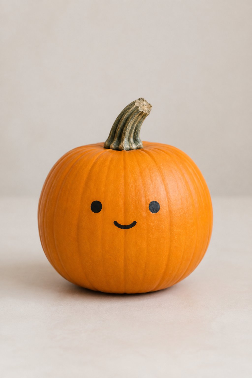 Two-Dot Minimal Face - painted pumpkin faces