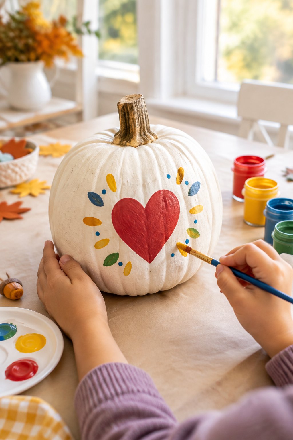 Jesus Loves Me Pumpkin - painted pumpkin ideas for kids